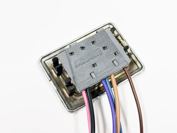 2 Window Switch Harness Bundle - 1969-77 B/E Body Mopar, Dodge, Plymouth - Concave Button