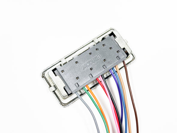 4-Button Power Window Switch Connector & Harness – 1969-1977 Mopar, Chrysler, Dodge, Plymouth - 4 Concave Button