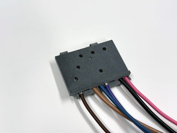 2-Button Power Window Switch Connector & Harness – 1973-1976 Mopar, Chrysler, Dodge, Plymouth - 2 Concave Button