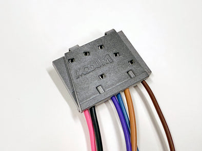 2-Button Power Window Switch Connector & Harness – 1973-1976 Mopar, Chrysler, Dodge, Plymouth - 2 Concave Button