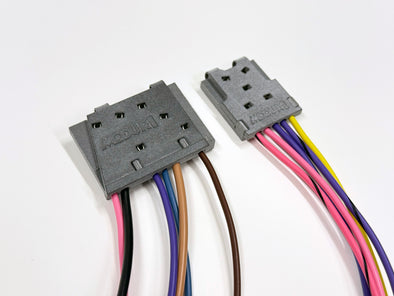 2 Window Switch Harness Bundle - 1969-77 B/E Body Mopar, Dodge, Plymouth - Concave Button